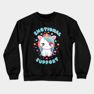 Emotional Support Unicorn Crewneck Sweatshirt